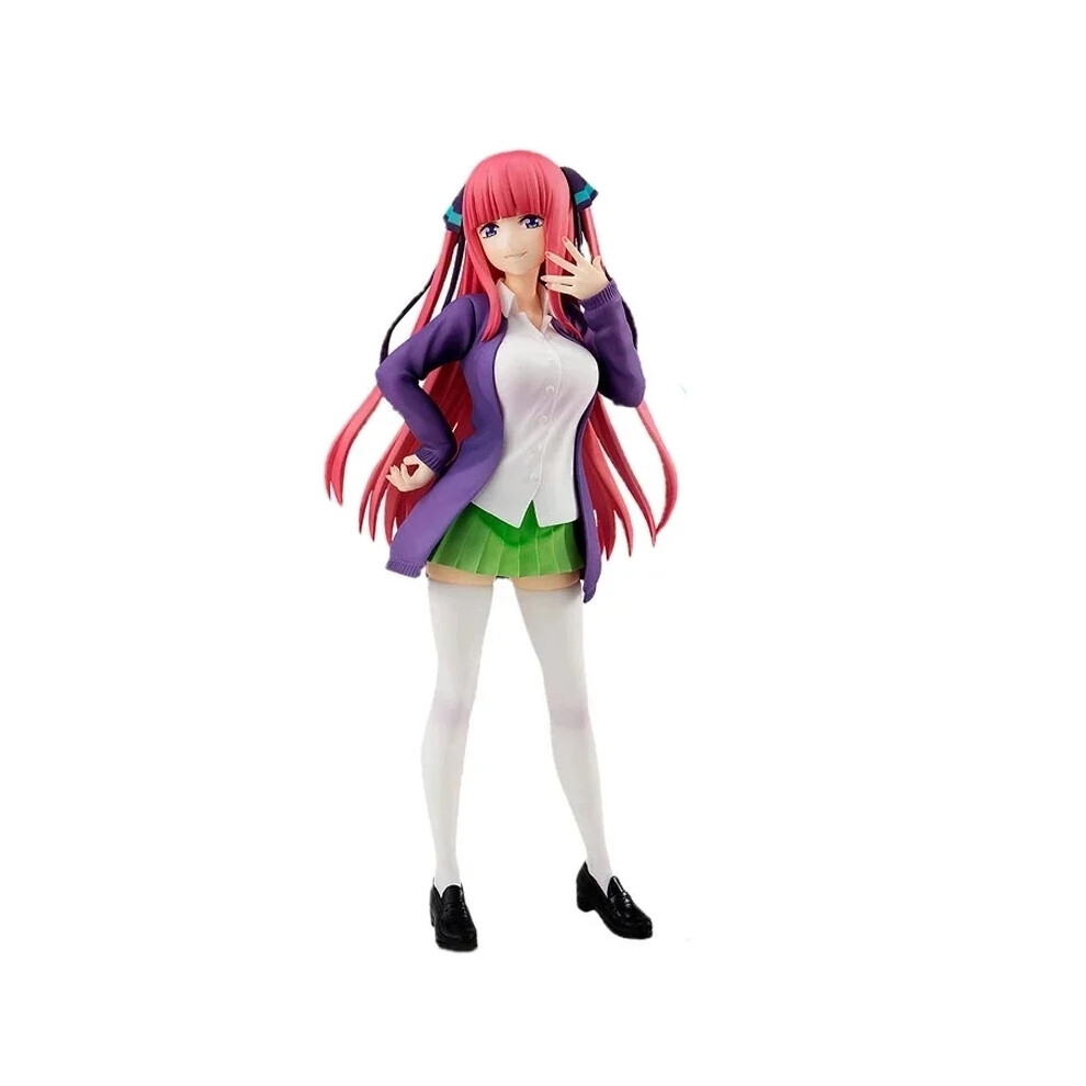 (Nino) 18cm Anime chaud les Quintuplets par excellence Figure uniforme scolaire jupe plissée debout