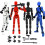 (Gris) T13 Action Figure Set Tool 3D imprimé multi-articulé mobile Robot poupée Anti-stress assemblage 2