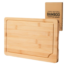 MantraRaj Bamboo Chopping Board Extra Large Size Cutting Board 45cm x 30cm x 2cm Reversible Wooden Cutting Board