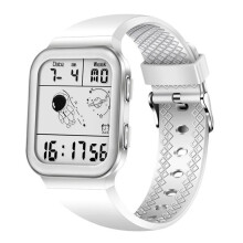 (Blanc) 2022 Lige Nouvelle Montre Homme Double Affichage Analogique Numérique LED Électronique Quartz