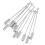 (Argento -5 cm) 10 pezzi da 5 cm per cilindro adesivo, spilla da bavero e spilla da fiore all'occhiello. 4