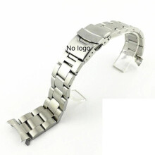(C-Silber ohne Logo 24 mm) Für Seiko Solid Stainless Steel Band Skx007 Skx009 Srpd63k1 Samurai 20 mm
