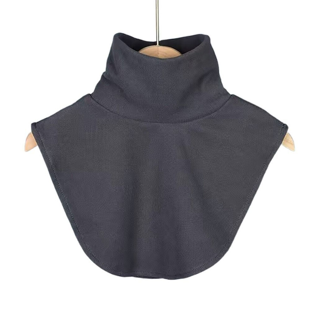 (Gris foncé) Foulards Wraps Faux Col Mode Cols Hauts Cou Haut Couvre Ramadan Hijab Couvre Hommes