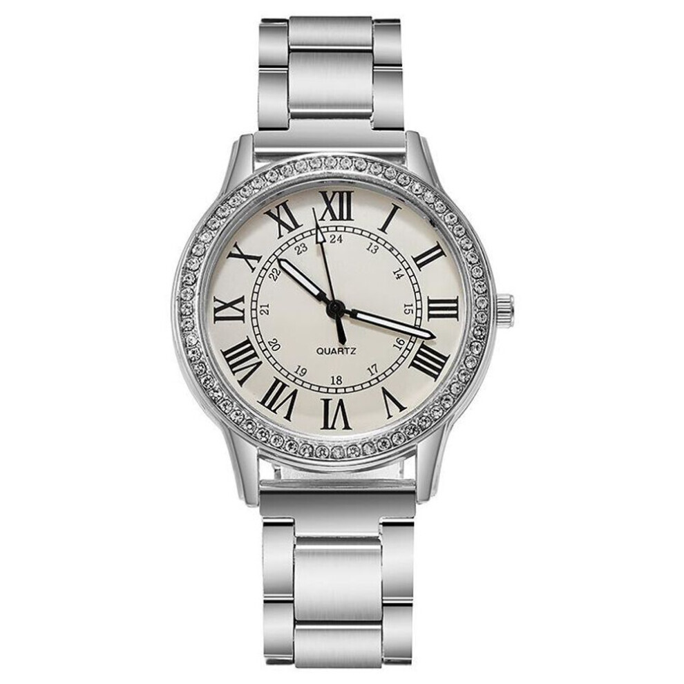 Montres à quartz tendance pour femmes (argent), aiguilles lumineuses originales, montres-bracelets pour