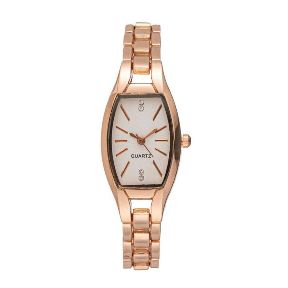 (Doré, Blanc) Montres-bracelets à quartz élégantes pour femmes, montres pour femmes à la mode, cadeaux,