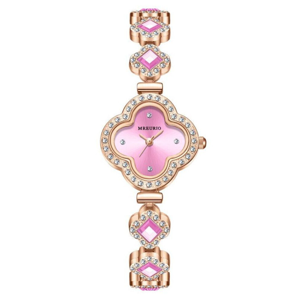 (Rose) Montre femme verte 2024 de la marque de luxe avec un petit cadran et des montres-bracelets pour