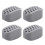 (Γκρι) 4 τμχ Silicone Jaw Trainer φορητό για άνδρες Γυναικεία Μυϊκή διαμόρφωση 1