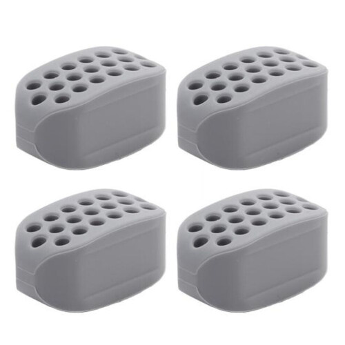 (Γκρι) 4 τμχ Silicone Jaw Trainer φορητό για άνδρες Γυναικεία Μυϊκή διαμόρφωση