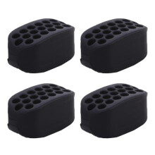(Μαύρο) 4 τμχ Silicone Jaw Trainer φορητό για άνδρες Γυναικεία Μυϊκή διαμόρφωση
