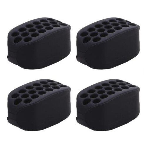 (Μαύρο) 4 τμχ Silicone Jaw Trainer φορητό για άνδρες Γυναικεία Μυϊκή διαμόρφωση