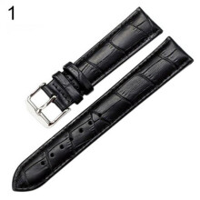 (svart -20mm) Damer Män och Damer Bekvämt läderarmband Spänne Bälte Svart Brun Vit