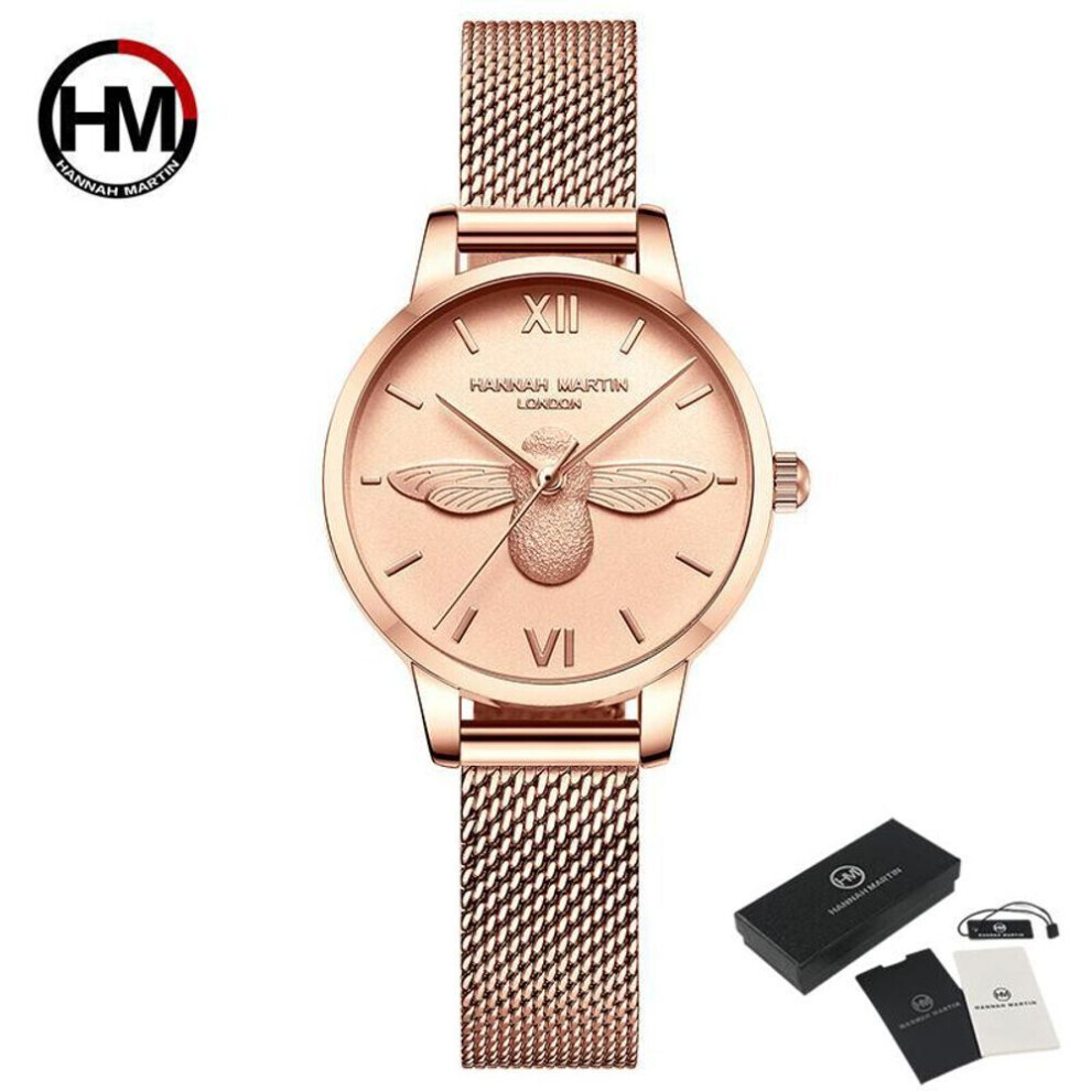 (Or) Montres Hannah Martin pour femmes, montres à quartz, ensemble de montres-bracelets tendance pour