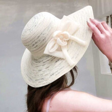 (Ivoire-Taille Unique) Chapeaux pour femme en été, chapeaux de plage, sorties en bord de mer, couvre-visage,