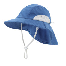 (Bleu-52(2-4T))Connectyle enfant en bas âge infantile garçons filles nouveau solide été chapeau de soleil