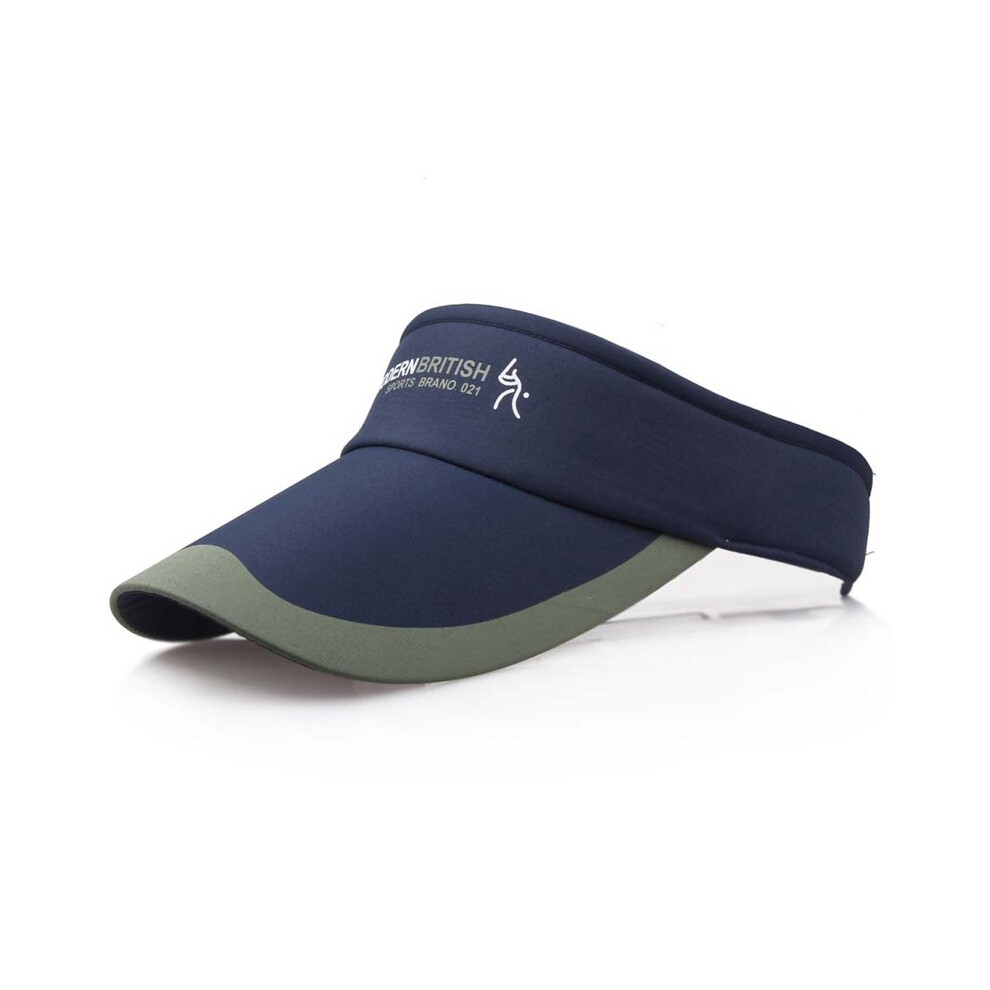(Bleu marine) printemps été sport casquette de soleil hommes casquette femmes réglable coton Protection