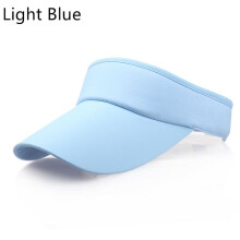(Bleu clair) hommes femmes chapeau visière pare-soleil réglable sport Tennis Golf bandeau casquette