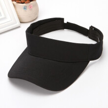 (Noir-taille unique) nouvelle mode femmes été réglable Protection UV Sport visière casquette plage chapeau