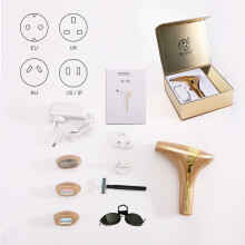 (Doré) KODO personnalisation haut de gamme épilation au Laser de glace épilateur Laser Permanent IPL