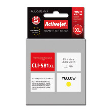 Inktcartridges - ACTIVEJET - ACC-581YNX - Geel - Compatibel met CLI-581Y XL - 70 mL