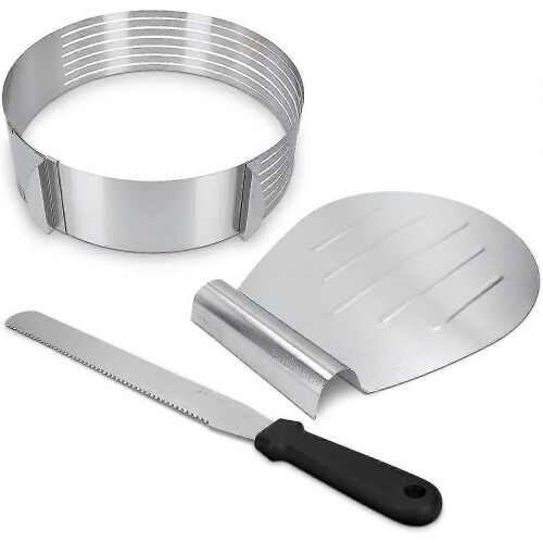 Cake Slicer Pie Server Stainless Steel Good Grip, 3pcs 1