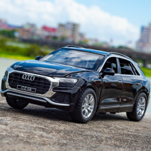 (Schwarz) 1:32 AUDI Q8 SUV Legierung Automodell Druckguss Metallfahrzeuge Automodellsammlung Hohe Simulation