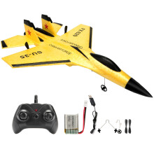 (Gelb) SU35 RC Flugzeug FX620 FX820 2,4G Fernbedienung Fliegende Modell Segelflugzeug Flugzeug Mit LED