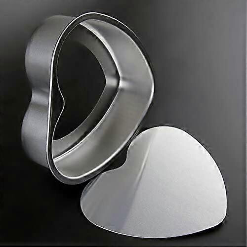 3 Pack Nonstick Mini Heart Shape Pie Pans with Removable Bottom 4-inch Bread Mold 2