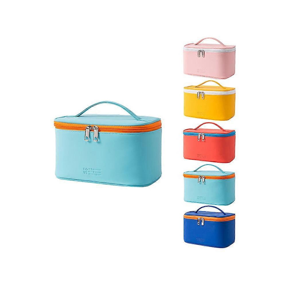 Cosmetic Bag Makeup Bag for Purse Pouch Travel Beauty Zipper Organizer Bag Gifts for Girl Women, PU Leather Washable Waterproof