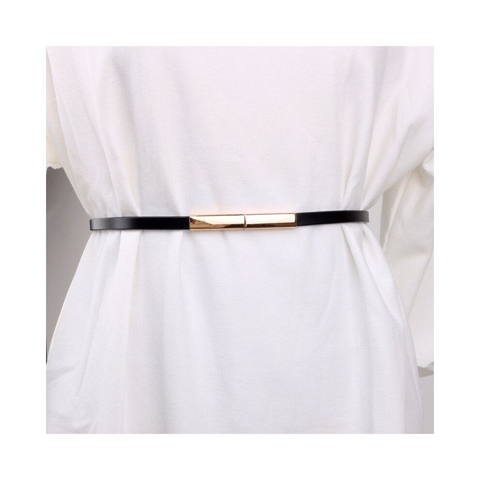 (Black Gold Belt) Fashionable Versatile And Pearl Belt Accessory For Summer Dresses And Sweaters