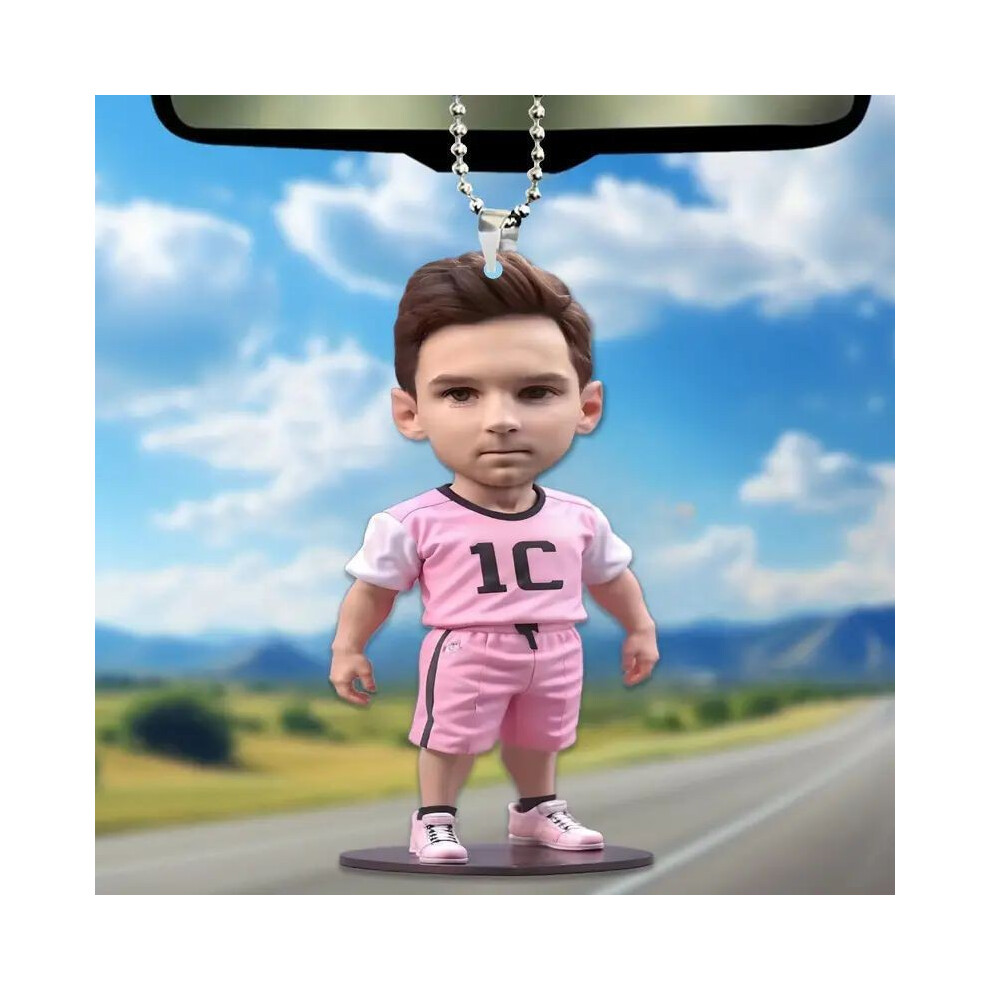 (1) 2d Acrylic Adorable Cartoon Car Hanging Ornament Keychain For Decor Car-image-OPC-PGVD77K-NEW