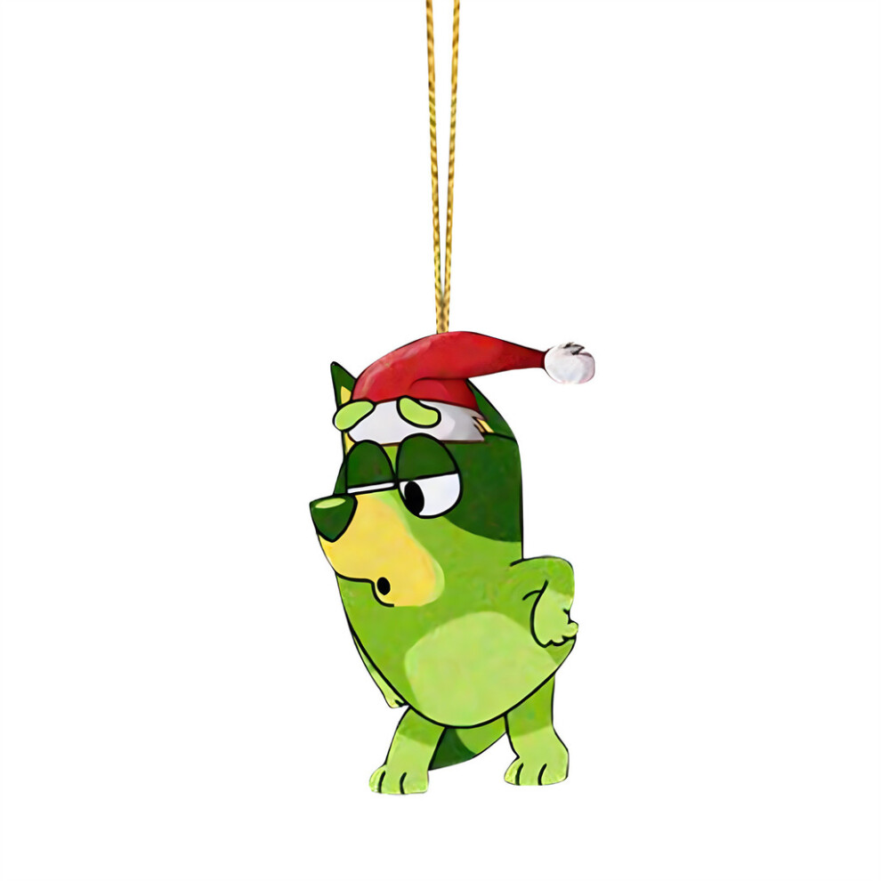 (StyleG) Grinch Themed Party Hanging Decorations Acrylic Gift Tags For Christmas Decor Tree-image-OPC-PGVD7ZB-NEW