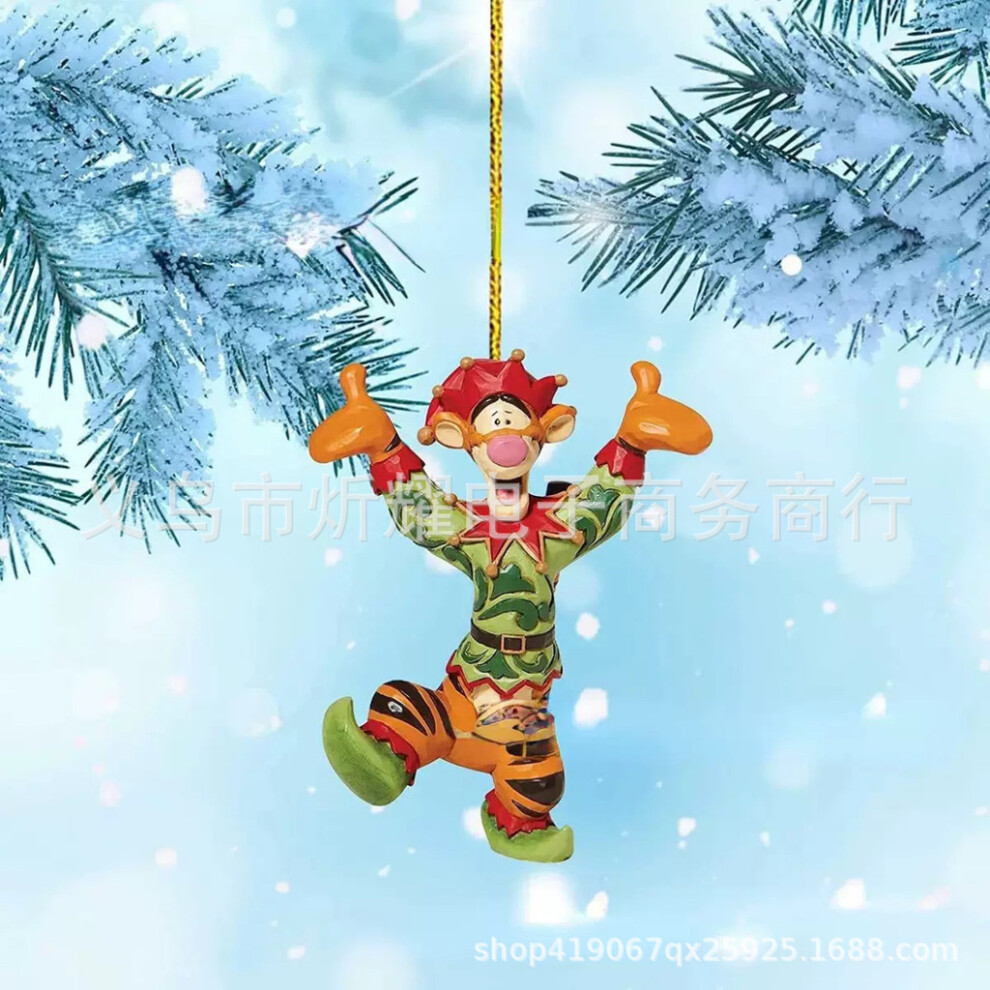 (O) Festive Fun And Cartoon Acrylic Christmas Tree Hanging Pendant For Home Decor And Vehicle-image-OPC-PGVDBQP-NEW