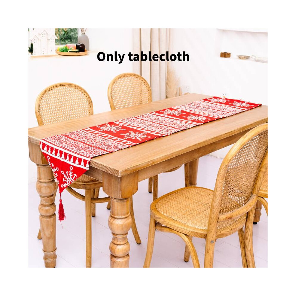 (Color E) Decoration Terylene Christmas Flag Creative Tablecloth Tables Home Up Dress-image-OPC-PGVDH9D-NEW