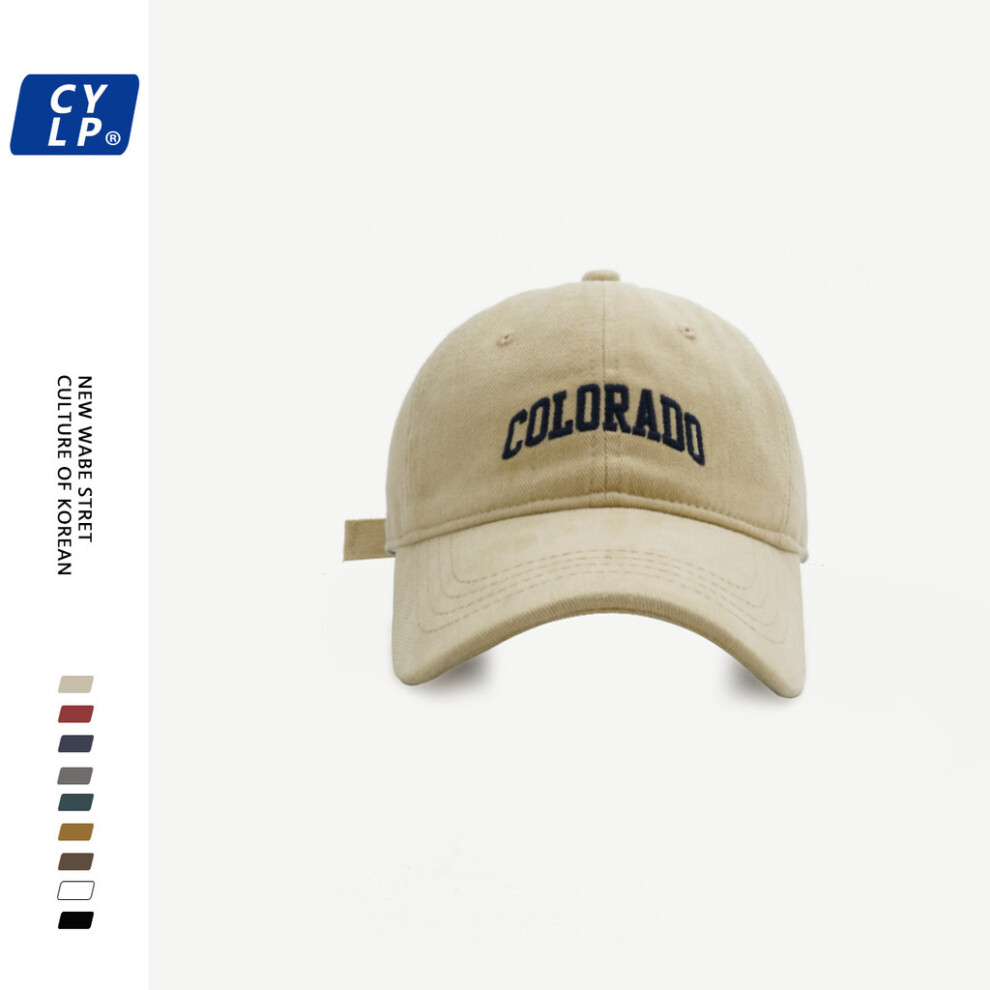 (Yellow Colorado, Adjustable) Embroidered Adjustable Street Style Baseball Cap Perfect For Autumn And Winter-image-OPC-PGVDMTB-NEW