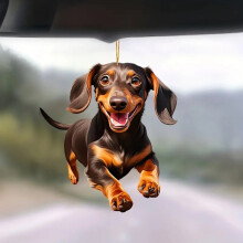 Dogthemed Acrylic Cute Car Hanger Perfect For Fun And Accessories Playful Auto