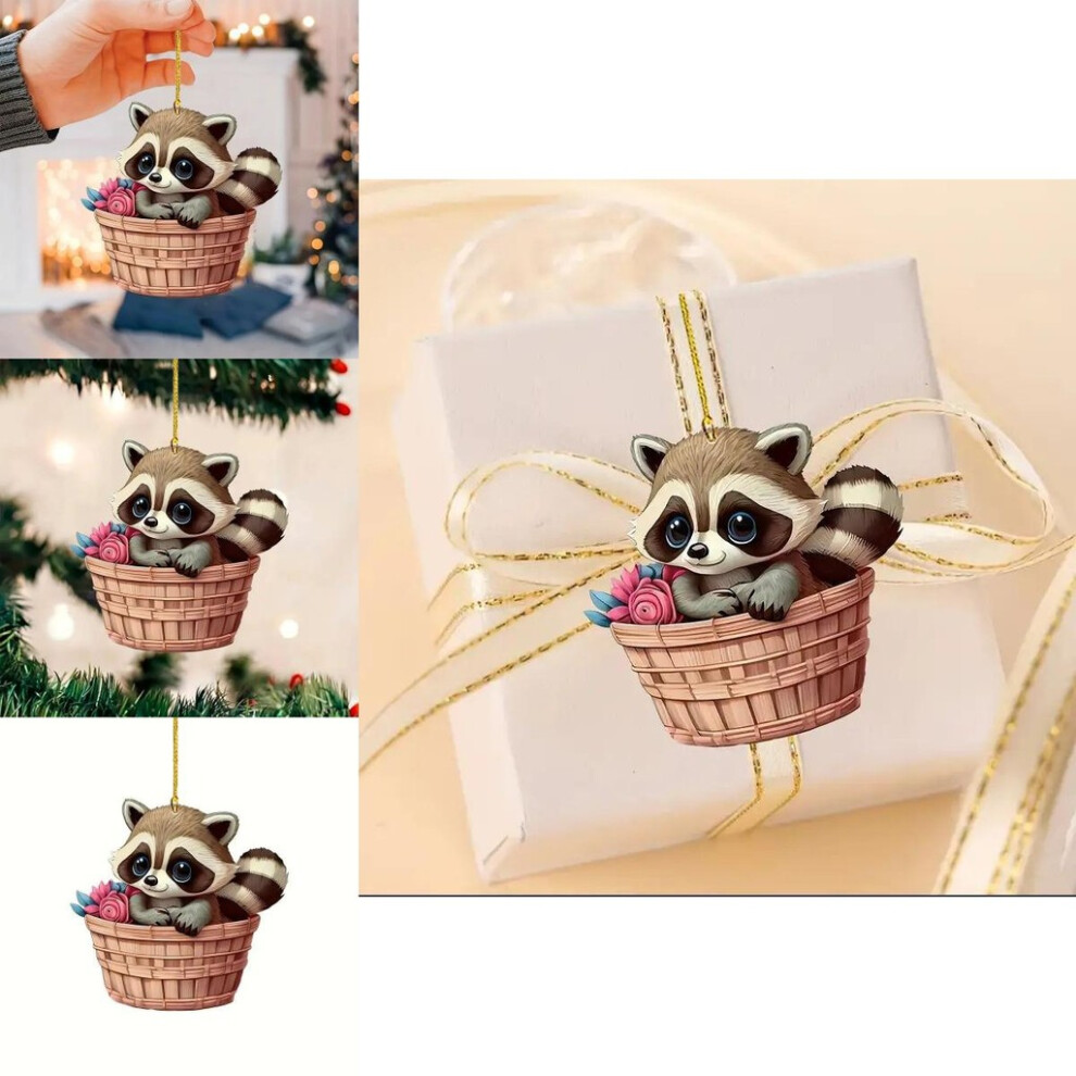 Bear Acrylic Playful Car Hanging Decor Christmas Tree Accessory For And Bag Keychain-image-OPC-PGVDPXC-NEW