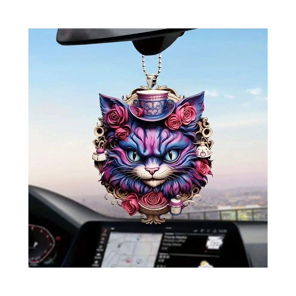 Acrylic Cartoon Lively Cat Head Car Decoration For Unique Auto Enhancements Interior-image-OPC-PGVDQ8K-NEW
