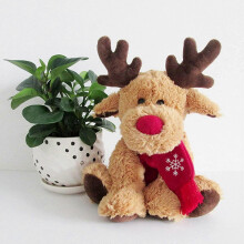 Christmas Reindeer Plush Toy, Kptoaz Xmas Stuffed Elk Doll Toy Soft Desktop Decorative Creative Cute Animal
