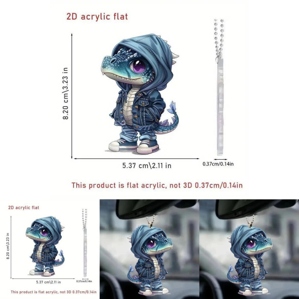 Colorful Dragon Cartoon Acrylic Christmas Tree Pendant For Home Decor Seasonal-image-OPC-PGVDRJC-NEW