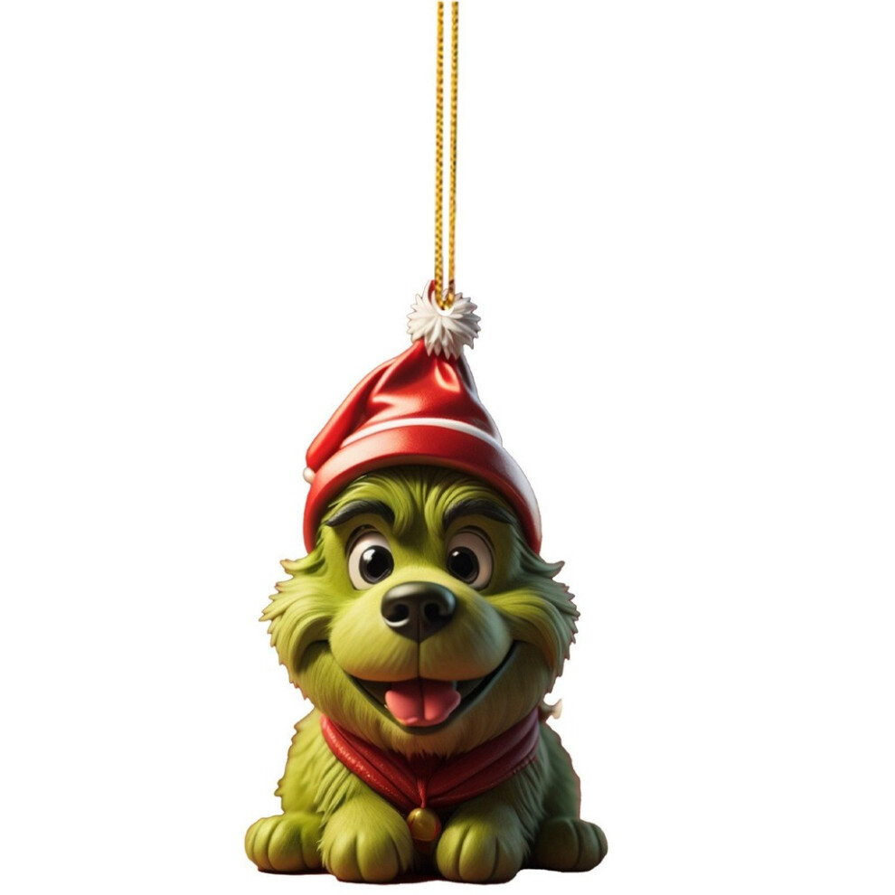 (4) Playful Cartoon Christmas Dog Car Charm For Bright And Merry Accents Holiday Home-image-OPC-PGVDTH8-NEW