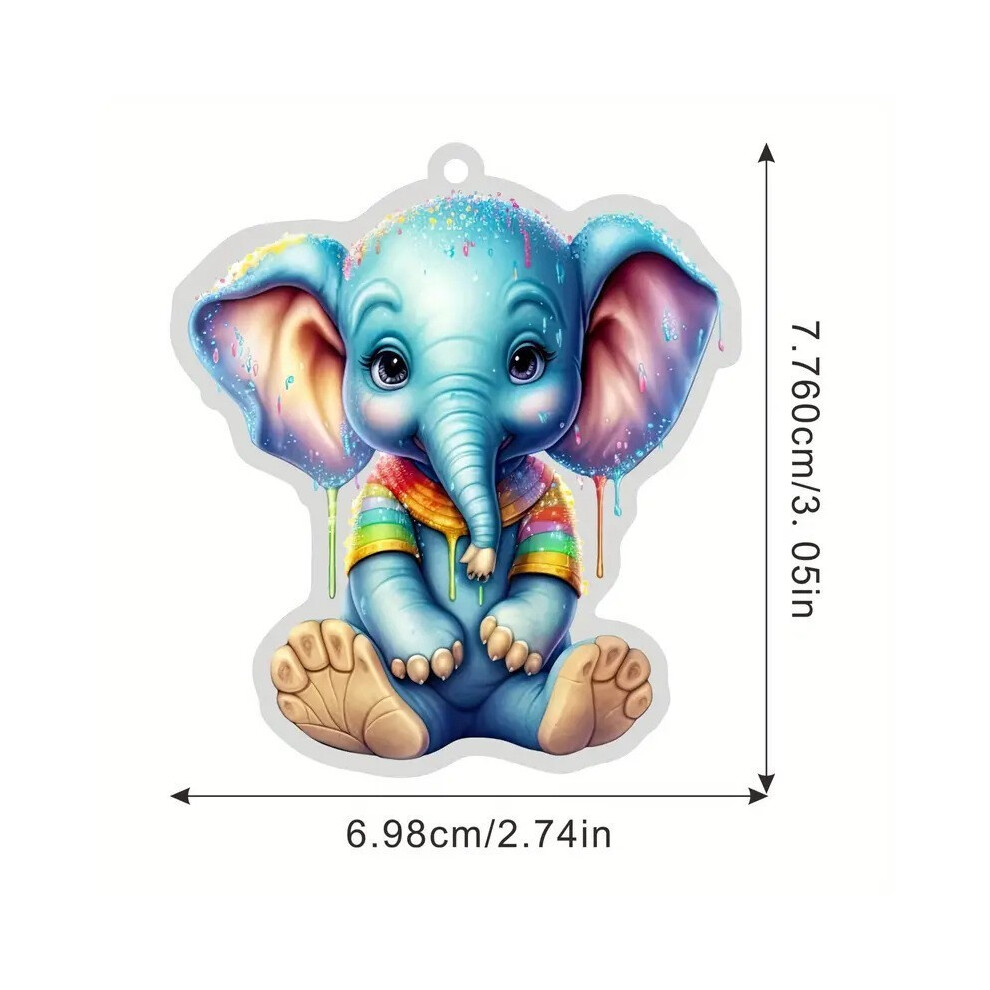 (6) Elephant Cartoon Unique Christmas Car Decoration For Bright Holiday Atmosphere-image-OPC-PGVDVBK-NEW