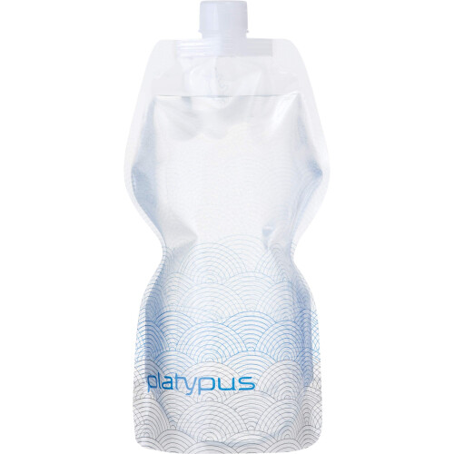 Platypus SoftBottle flexibele waterfles met afsluitdop Waves 1,0 liter