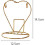 Heart Cup Holder Set - Stainless Steel Mug Display Stand 8