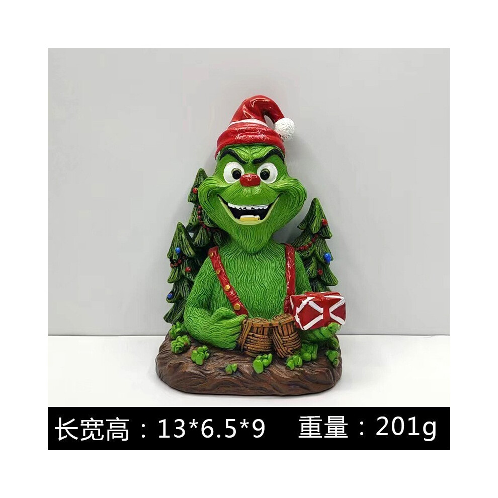 (Grinch E) Festive Resin Grinch Christmas Tree Pendant Unique Colorful Decoration Holiday-image-OPC-PGVF2C7-NEW