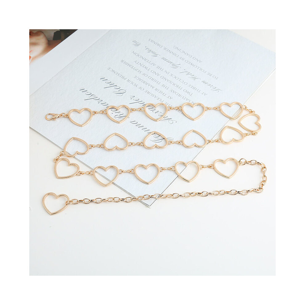 (Main Gold) Heart Gorgeous Waist Chain In Metal For Women Perfectly Complementing Dresses And Skirts-image-OPC-PGVF62F-NEW