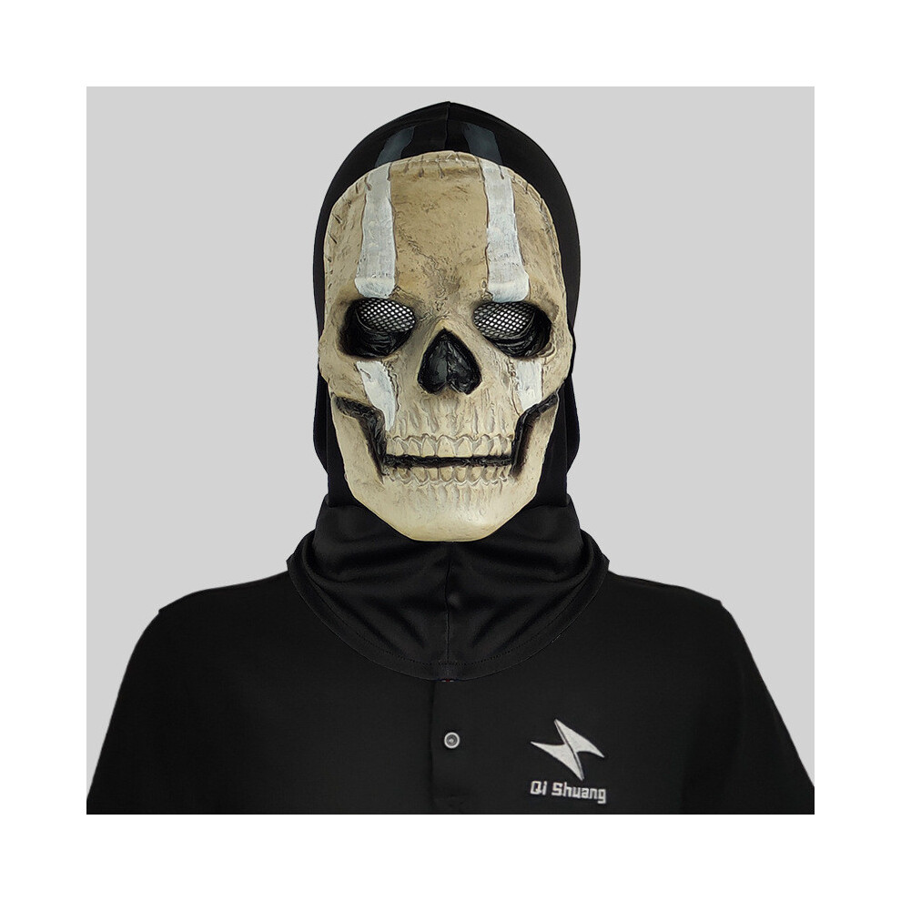 (Yellow Double) Call Of Stylish Duty Textured Line Masks In Latex Material For Fun Costume Events Party And-image-OPC-PGVF9R2-NEW