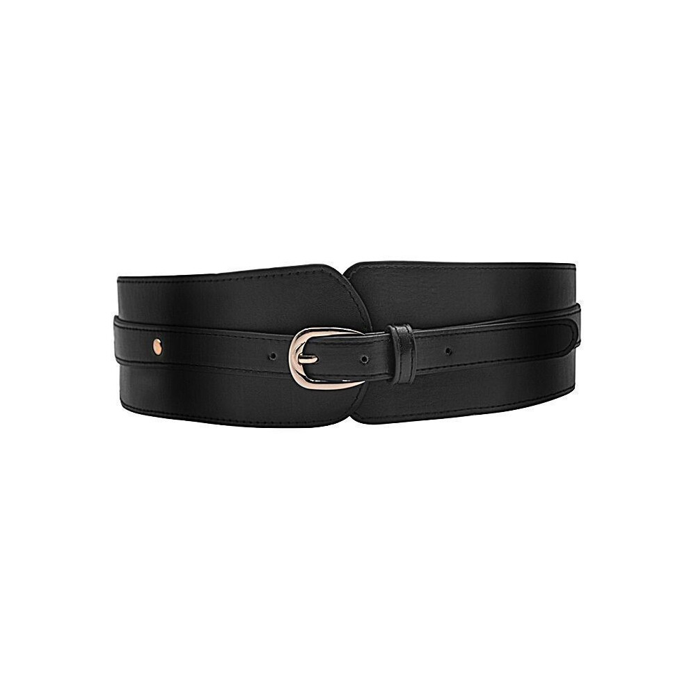 (Black) Pu Wide Luxurious Waist Belt For Women In Trendsetting Colors Perfect For Fashion Autumn-image-OPC-PGVFFYK-NEW