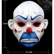 (Robber Mask) Dark Striking Knight Clown Face Mask Made Of Resin Perfect For Halloween And Various Celebrations Holiday
