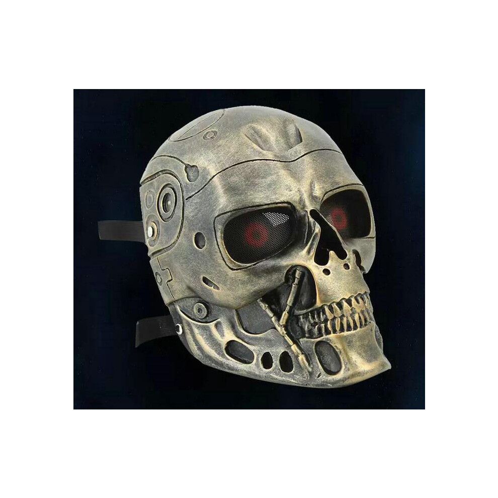 (Bronze Terminator Mask) 10 Durable Terminator Mask Perfect For Halloween Fancy Dress Events Costume And-image-OPC-PGVFJVH-NEW
