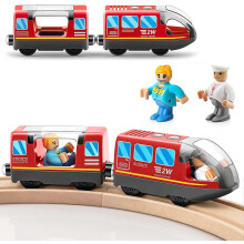 Tiny Land Battery Powered Locomotive Train - Compatible with Wooden Tracks and Trains